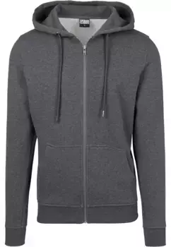 Толстовка URBAN CLASSICS " Urban Classics Men's Basic Zip Hoody", цвет Charcoal