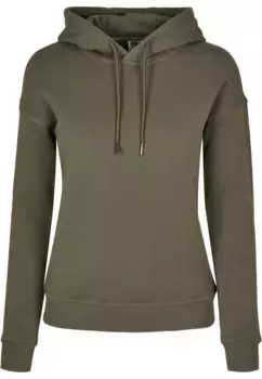 Толстовка URBAN CLASSICS " Urban Classics Women's Ladies Organic Hoody", оливковый
