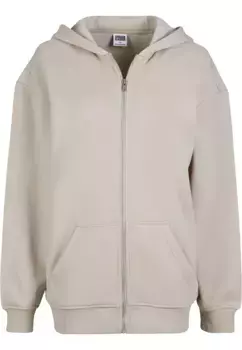 Толстовка URBAN CLASSICS " Urban Classics Women's Ladies Oversized Zip Hoody", цвет Wetsand