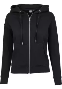 Толстовка URBAN CLASSICS " Urban Classics Women's Ladies Classic Zip Hoody", черный