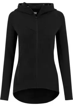 Толстовка URBAN CLASSICS " Urban Classics Women's Ladies Athletic Interlock Zip Hoody", черный