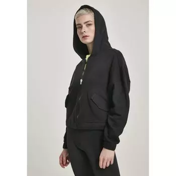Толстовка Urban Classics Worker Zip, черный