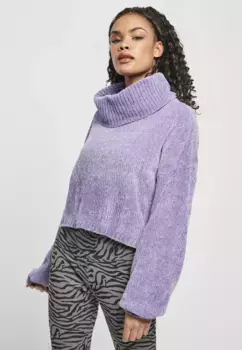 Толстовка URBAN CLASSICS "Женская короткая водолазка из синели " Urban Classics", цвет Lavender