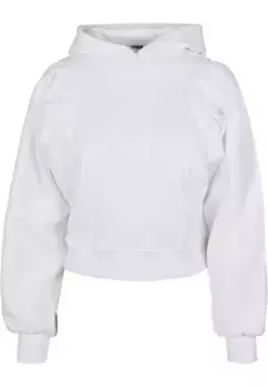 Толстовка URBAN CLASSICS "Женская женская толстовка Urban Classics Organic Gathering Batwing Hoody", белый