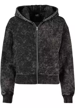 Толстовка Urban Classics Zip Kapuzenpullover, черный