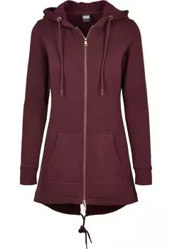 Толстовка Urban Classics Zip Kapuzenpullover, цвет redwine
