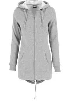 Толстовка Urban Classics Zip Kapuzenpullover, серый