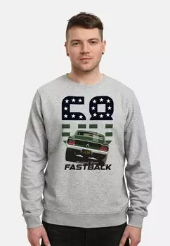 Толстовка USA 68 FASTBACK Henry Tiger, серый