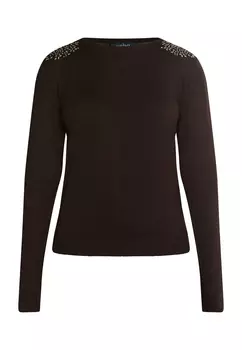 Толстовка usha BLACK LABEL Strickpullover, цвет Dunkelbraun