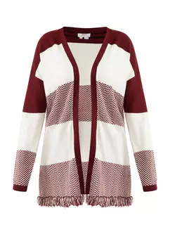 Толстовка usha FESTIVAL Offener Strick Cardigan, цвет Bordeaux Weiss