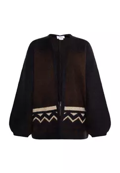 Толстовка usha FESTIVAL Strickcardigan, цвет Braun Mehrfarbig