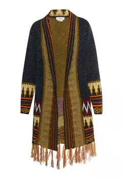 Толстовка usha FESTIVAL Strickcardigan, цвет Marine Grau Mehrfarbig