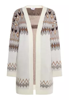 Толстовка usha FESTIVAL Strickcardigan, цвет Wollweiss Mehrfarbig