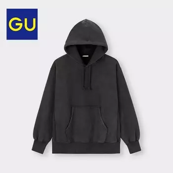 Толстовка утепленная GU с капюшоном, фиолетовый