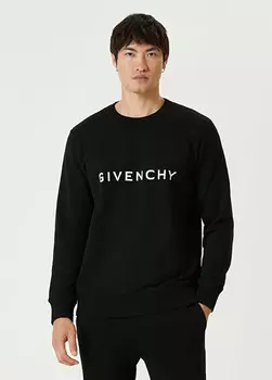 Толстовка узкого кроя с логотипом Givenchy, черный