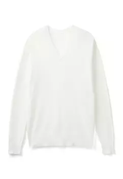 Толстовка V-NECK United Colors of Benetton, белый