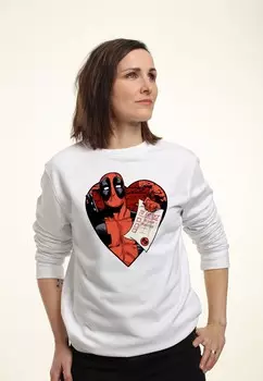 Толстовка VALENTINE'S DAY DEADPOOL LIST Marvel, белый