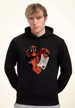 Толстовка Valentines Day Deadpool List Marvel, черный