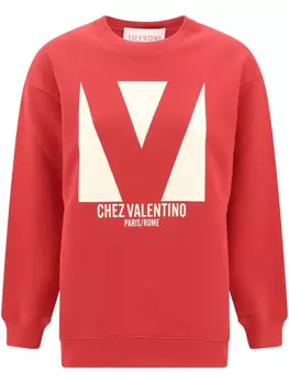 Толстовка Valentino Garavani с логотипом, красный