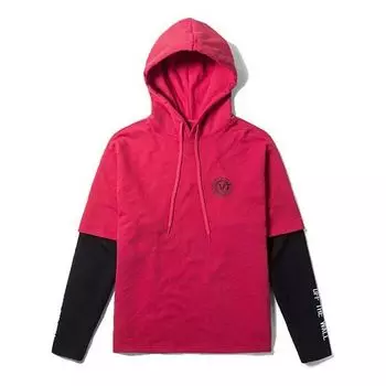 Толстовка Vans Red Black Colorblock Alphabet Printing Couple Style Red VN0A3QTQ0PZ, красный