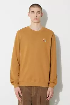 Толстовка Vardag из хлопка Fjallraven, коричневый