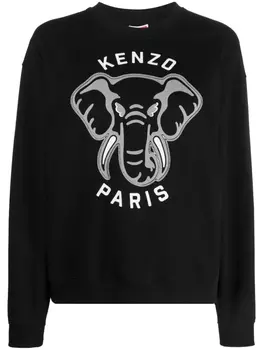 Толстовка Varsity Jungle с вышивкой Kenzo, черный