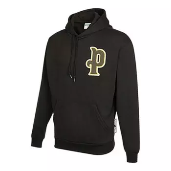 Толстовка varsity logo hoodie 'black' Puma, черный