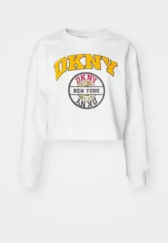 Толстовка VARSITY LOGO PULLOVER DKNY, белый