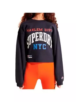 Толстовка varsity с рукавами «летучая мышь» Superdry, синий