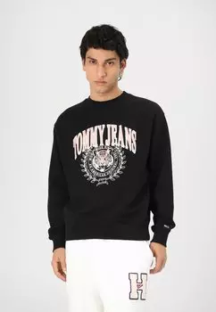 Толстовка VARSITY TIGER CREW Tommy Jeans, черный