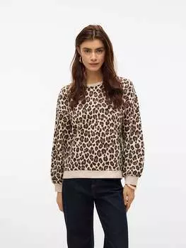 Толстовка Vero Moda, бежевый/черный