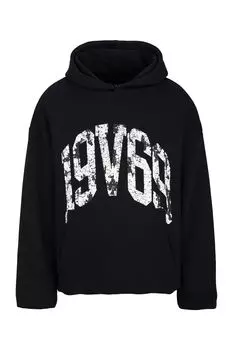 Толстовка Versace Hoodie Alessandro, черный