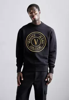 Толстовка Versace Jeans Couture, черный/золотой