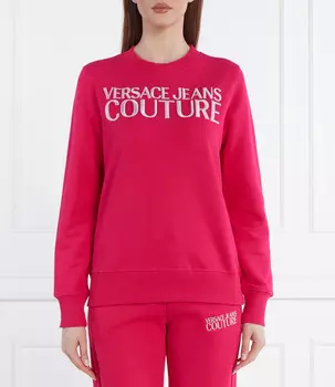Толстовка Versace Jeans Couture Regular Fit, фуксия