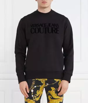 Толстовка Versace Jeans Couture Relaxed Fit, черный