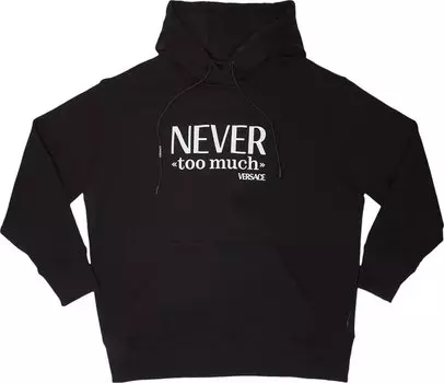 Толстовка Versace Never Too Much Sweatshirt 'Black', черный