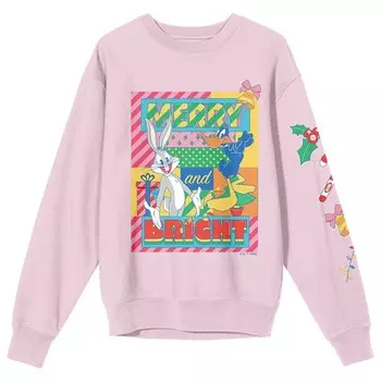 Толстовка «Веселая и яркая» Looney Tunes для юниоров Licensed Character, розовый