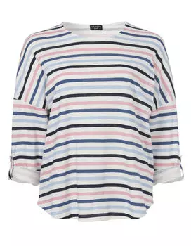 Толстовка VIA APPIA DUE Pullover Modisches Langarmshirt mit berschnittenen Schultern, индиго