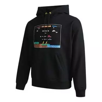 Толстовка video game graphic hoodie 'black' Converse, черный