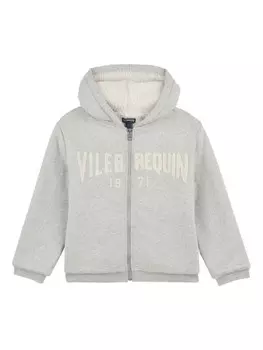 Толстовка Vilebrequin Kids с вышитым логотипом, серый
