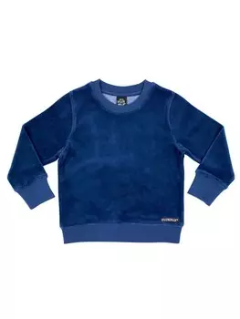 Толстовка Villervalla Sweatshirt Velour Samt, синий