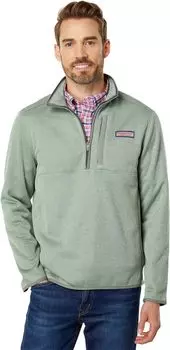 Толстовка Vineyard Vines Sweater Fleece 1/4 Zip, цвет Sage Olive