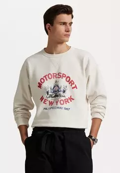 Толстовка Vintage Fit Fleece Graphic Polo Ralph Lauren, белый