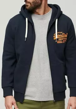 Толстовка VINTAGE LOGO Superdry, цвет eclipse navy