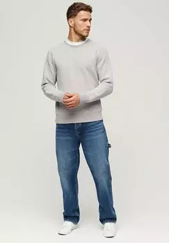 Толстовка VINTAGE WASHED Superdry, цвет college grey marl