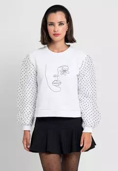 Толстовка VIRGINIA Black Flamingo, белый