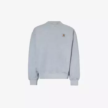 Толстовка Vista из хлопкового джерси с фирменной нашивкой Carhartt Wip, цвет mirror