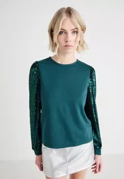 Толстовка VMCHARLOTTE SEQUINS Vero Moda, темно-зеленый