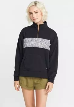 Толстовка Volcom СВИТЕР НА МОЛНИИ STN STACKD MOCK NECK, цвет black out