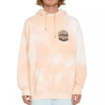 Толстовка Volcom Trippin Dye Po персикового цвета